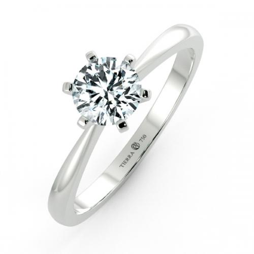 Nhẫn đính hôn Solitaire Peg-head 6 chấu NCH1104